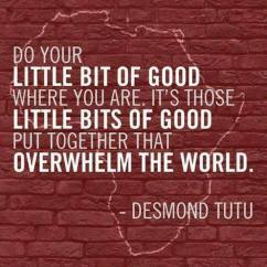 Do your little bit of good